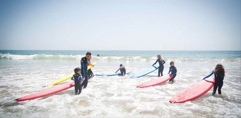 Surfing on holiday at Paradis Plage in Morocco
