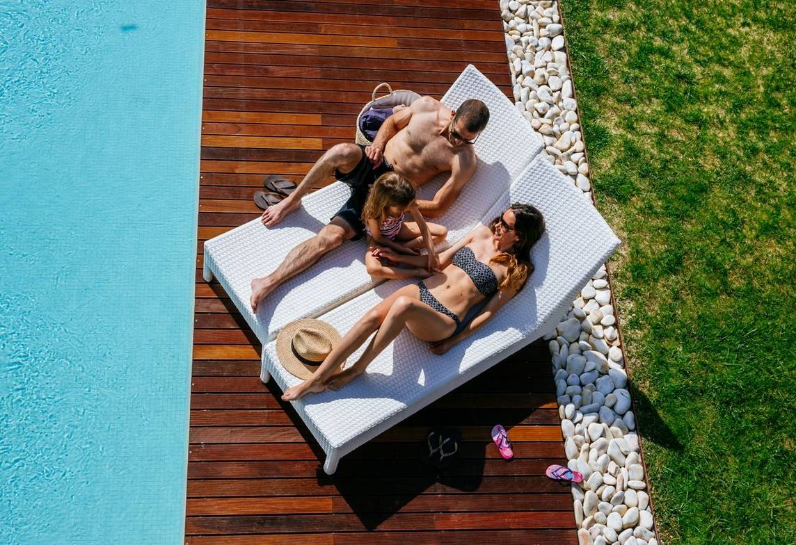 Photo of a family on holiday